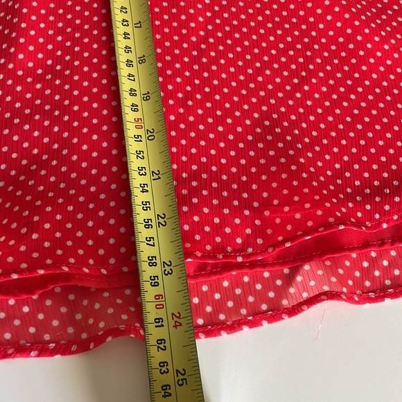 S Three Eighty Two Red/White Polka Dot Top - Picture 7 of 7